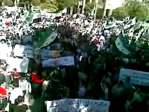 فري برس حمص الوعر جمعة شهداء المهلة العربية 21 10 2011ج2