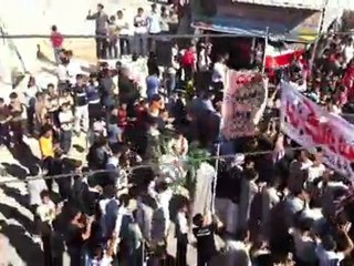 فري برس   مظاهرة جرجناز بدقة عالية جمعة شهداء المهلة العربية 21 10 2011