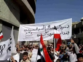 فري برس   جمعة شهداء المهلة العربية وادي بردى 21 10 2011