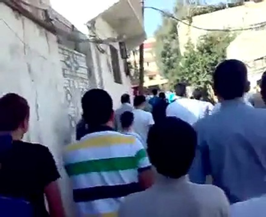 فري برس   دمشق   القابون   جمعة شهداء المهلة العربية 21 10 2011