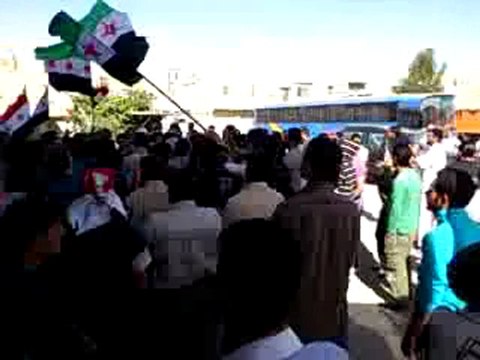 فري برس دمشق حي برزة بدمشق جمعة شهداء المهلة العربية 21 10 2011 ج1