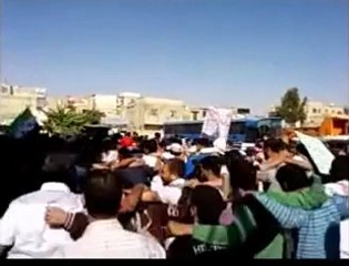 فري برس   دمشق حي برزة بدمشق جمعة شهداء المهلة العربية 21 10 2011 ج2