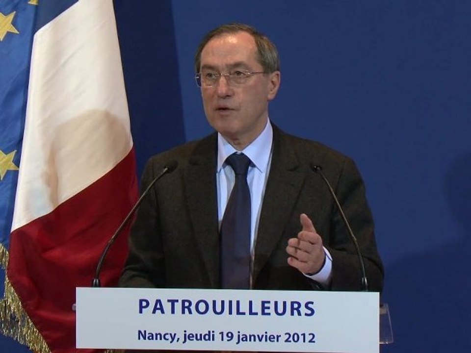 Déplacement de Claude Guéant à Nancy sur le thème des patrouilleurs