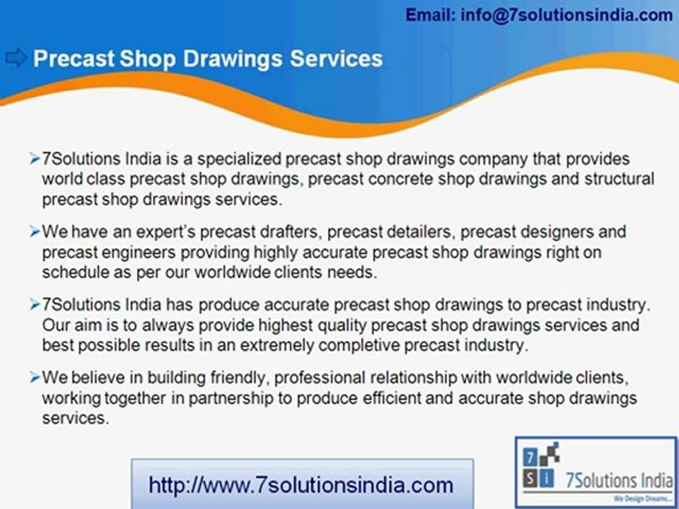 Shop Drawings Services, Steel, Rebar and Precast Shop Drawings Services on time and within budget.