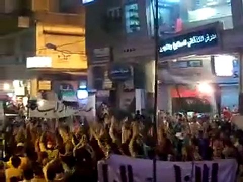 فري برس مظاهرة مسائية مدينة ادلب 22 10 2011 ج2