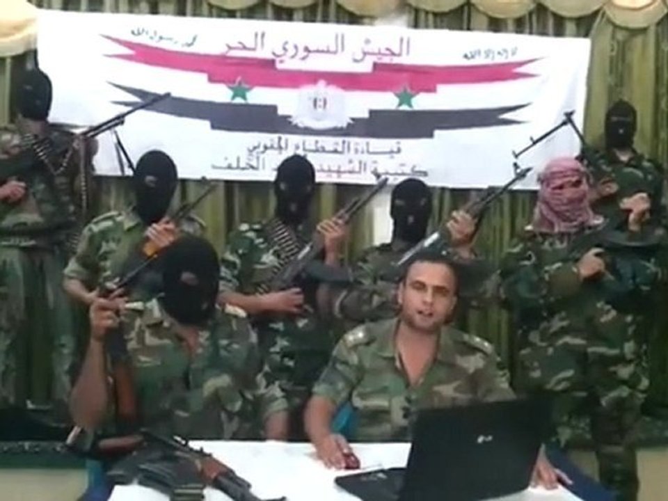 فري برس   وتتوالى الانشقاقات بيان تشكيلة كتيبة الشهيد احمد الخلف حوران 23 10 2011