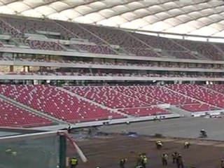 Las obras del Estadio Nacional de Varsovia continúan para la Eurocopa
