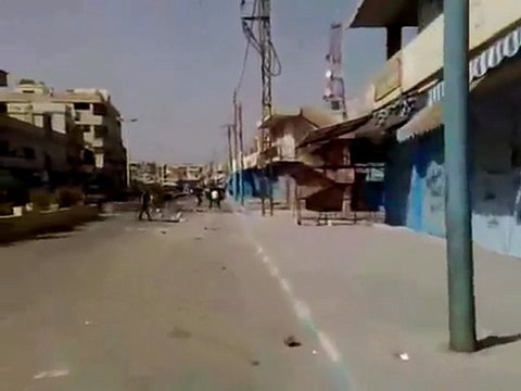 فري برس درعا الصنمين اضراب عام يشل حركة المدينة تماما 23 10 2011 ج2