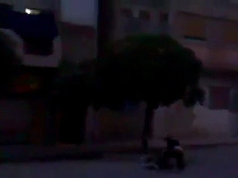 فري برس حمص شهيد ينقذ شهيد 23 10 2011