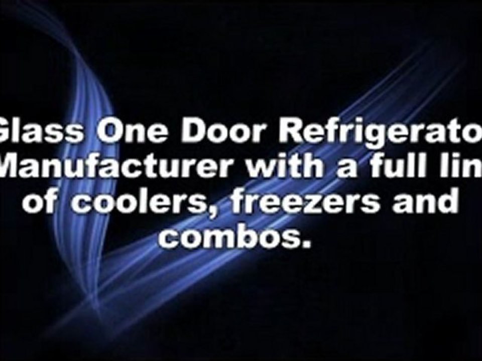 MaxxCold MCR23GD Glass One Door Refrigerator