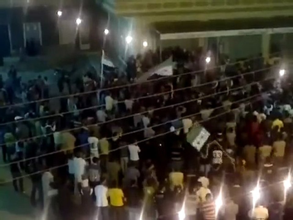 فري برس   درعا الحراك مسائيات الثوار في اثنين اسيرة الشهباء نسرين بكور 24 10 2011