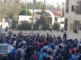 فري برس   إدلب    مظاهرة طلابية   ثانوية المتنبي 25 10 2011