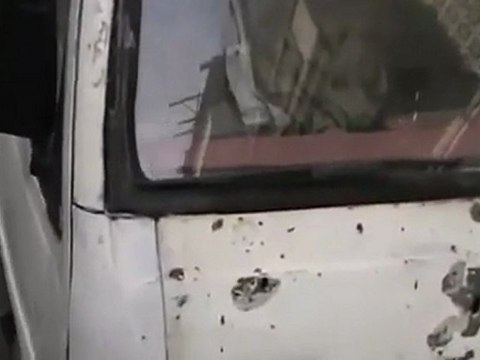 فري برس حمص حي الخالدية اطلاق النار على السيارات 25 10 2011