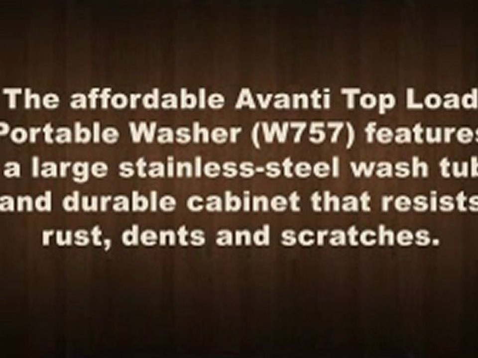 Avanti Top Load Portable Washer - 12 Lb. Capacity