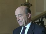 Si les conditions de sécurité pour les militaires français ne sont pas crédibles, la France anticipera son retrait, a prévenu le ministre des Affaires étrangères Alain Juppé