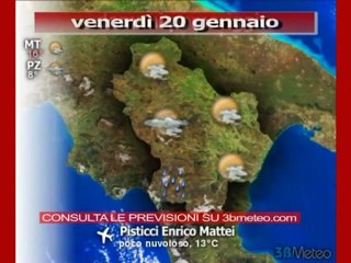 Previsioni del tempo, venerdì 20 gennaio