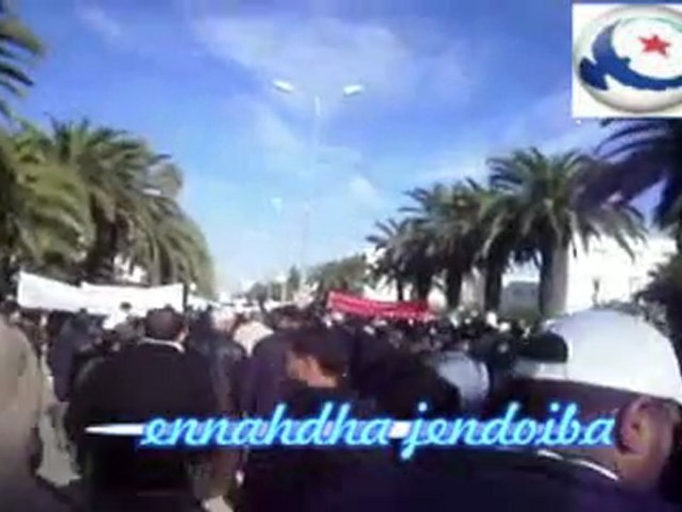 المسيرة الاحتجاجية لاهالى جندوبة
