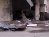 فري برس   حمص كرم الزيتون اثار القصف على المحلات 26 10 2011