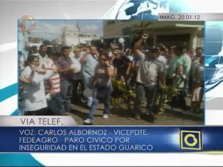 Valle de La Pascua paralizada por protestas contra la inseguridad