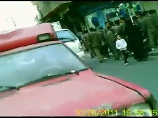 فري برس   دمشق الدقاق عصابات الاسد باتظار المصلين الخروج من الجامع لمنعهم من التظاهر 26 10 2011
