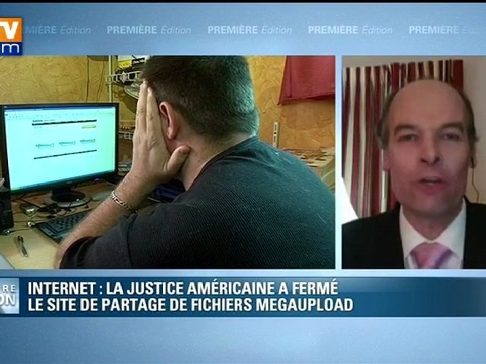 BFMTV-MegaUpload ferme par le FBI