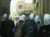 فري برس   دمشق الميدان مظاهرات الطلاب الاحرار للمطالبة باسقاط النظام 27 10 2011