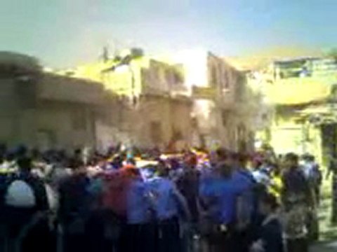 فري برس دمشق برزة مظاهرات الطلاب الاحرار لرفض نظام الاسد والمطالبة باسقاط النظام 27 10 2011 ج1