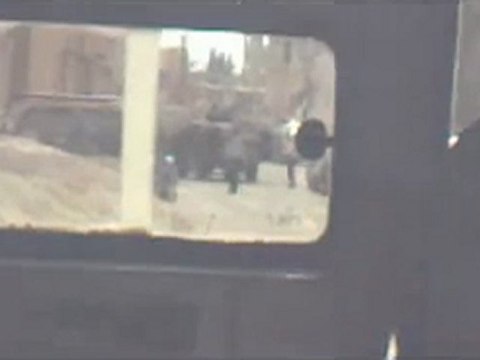 فري برس حصار احد المساجد بالمدرعات مدينة ضمير جمعة الحضر الجوي 28 10 2011