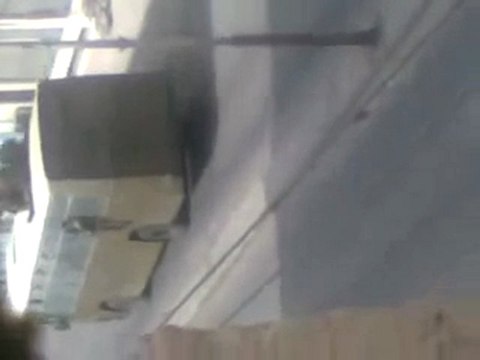 فري برس عناصر الامن و الشبيحة بعد الانتهاء من حصار مساجد مدينة ضمير جمعة الحظر الجوي 28 10 2011