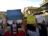 فري برس   مظاهرات مدينة ضمير قي جمعة الحظر الجوي بعد خروج الامن منها 28 10 2011