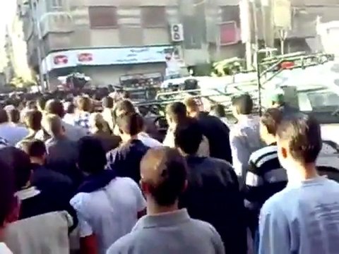 فري برس ريف دمشق عربين مراسم زفاف الشهيد محمد سامر نصيص 2 11 2011