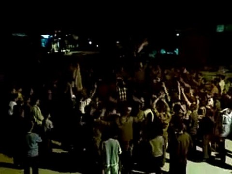 فري برس ادلب كفرسجنة مظاهرة مسائية نصرة لحمص 29 10 2011