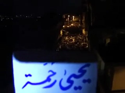 فري برس ريف دمشق الزبداني مراسم زفاف الشهيد البطل يحيى 29 10 2011 ج1