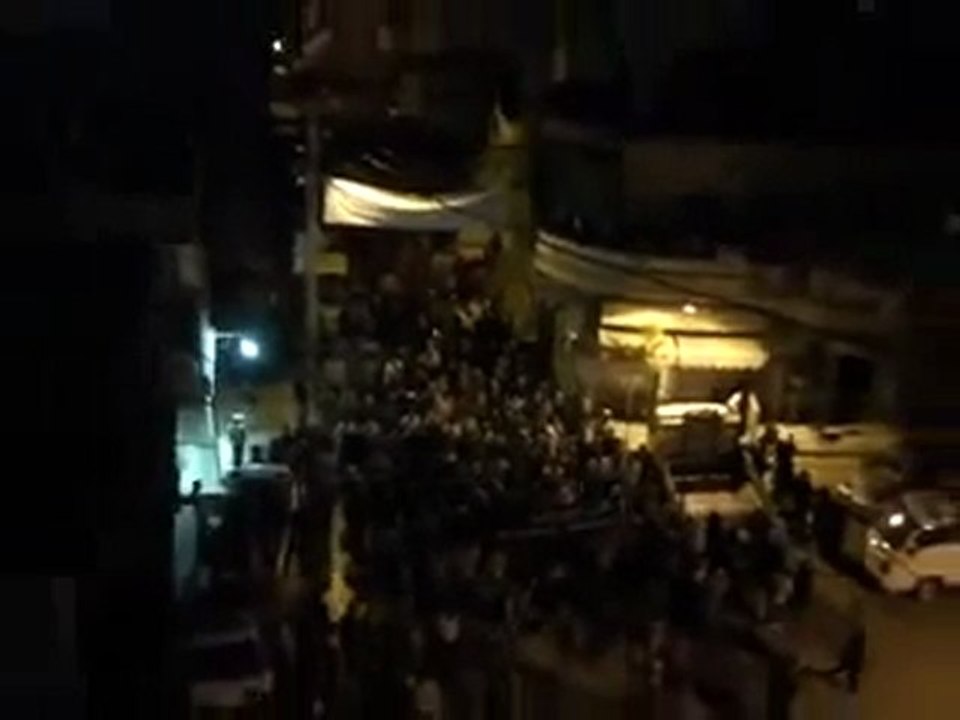 فري برس   ريف دمشق الزبداني مراسم زفاف الشهيد البطل يحيى 29 10 2011 ج3