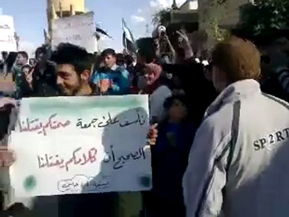 فري برس   إدلب   حاس    مظاهرة طلابية الإثنين 31 10 2011 جـ2