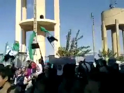فري برس إدلب حاس مظاهرة طلابية 31 10 2011 جـ1
