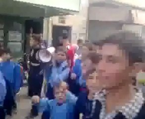 فري برس   إدلب   حاس المحتلة   مظاهرة طلابية 1 11 2011