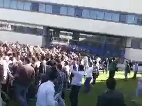 فري برس دمشق انتفاضة الطلاب في الجامعة العربية للمطالبة باسقاط النظام 1 11 2011 ج1