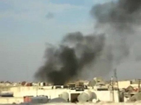 فري برس حمص تصاعد الدخان في حي البياضة 2 11 2011