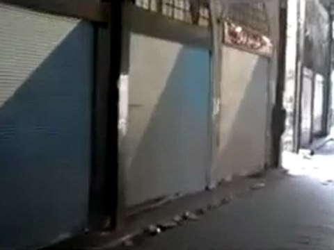فري برس حمص السوق اضراب عام وعصيان مدني في اربعاء رفع علم الاستقلال 2 11 2011