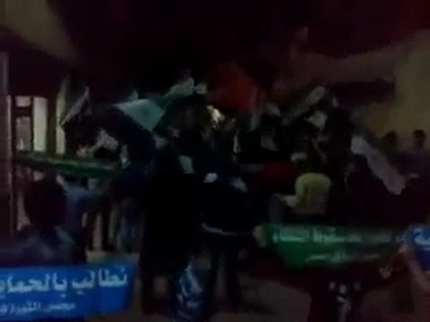 فري برس حمص المحتلة الميدان أربعاء رفع علم الإستقلال 2 11 2011