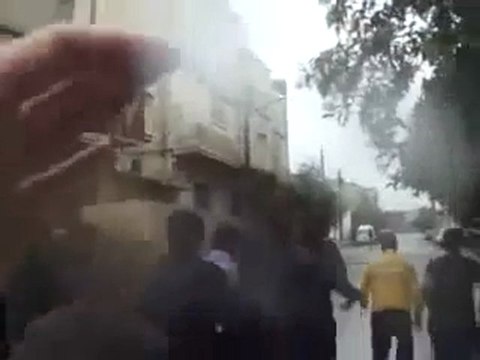 فري برس حمص باب الدريب تشييع الشهيد سمير محمد كشكش 3 11 2011