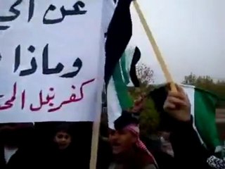 فري برس   ادلب كفرنبل جمعة الله اكبر 4 11 2011