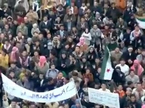 فري برس ادلب جبل الزاوية مظاهرة جمعة الله اكبر 4 11 2011