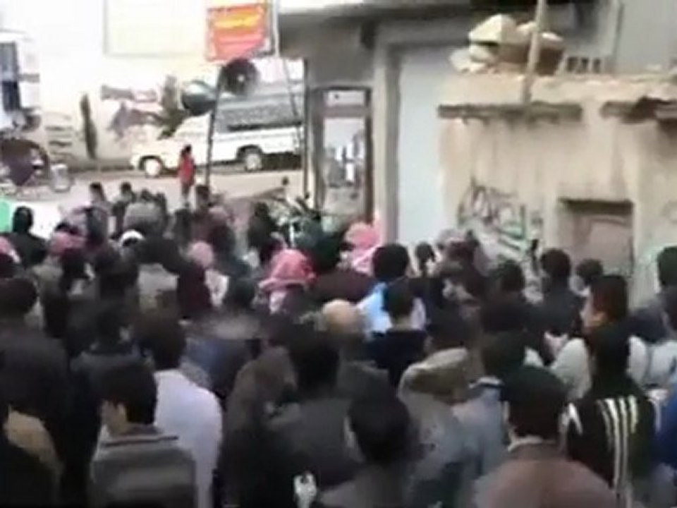 فري برس   ريف دمشق رنكوس مظاهرات الثوار في جمعة    الله اكبر    4 11 2011 ج2