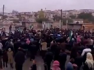 فري برس   ادلب  حاس    مظاهرة تنادي بإسقاط انظام 5 11 2011