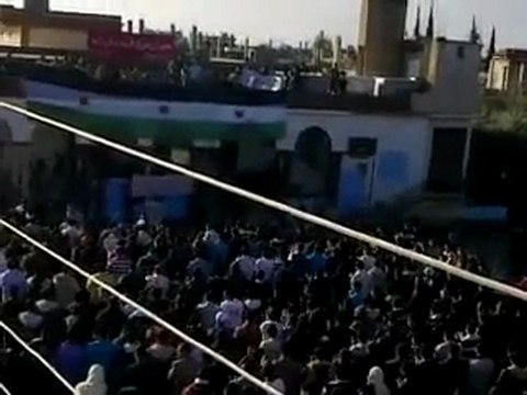 فري برس حوران المليحة الشرقية مظاهرة أول أيام العيد 6 11 2011