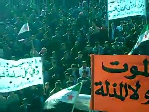 فري برس ادلب جرجناز عيد الأضحى مظاهرة لم تشهدها جرجناز من قبل 6 11 2011