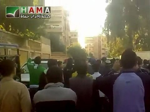 فري برس حماة أحرار غرب المشتل بعد صلاة عيد الأضحى المبارك 6 11 2011