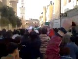 فري برس   مظاهرة جامع عثمان في حماه صباح العيد 6 11 2011 ج2